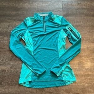 REI 1/2 ZIP PULLOVER TEAL